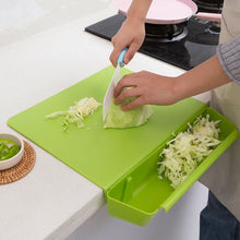Load image into Gallery viewer, 2 in 1 Storage Chopping Board