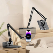 Load image into Gallery viewer, Adjustable Long Arm Metal Phone Holder