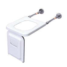 Lade das Bild in den Galerie-Viewer, Klappbarer Toilettenstuhl zur Wandmontage
