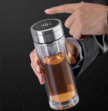 Load image into Gallery viewer, Magentic Tea Infuser Glass Bottle