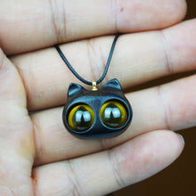 Lade das Bild in den Galerie-Viewer, Handmade Wood Cat Necklace - airlando