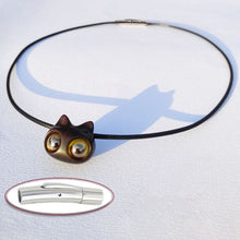 Charger l'image dans la galerie, Handmade Cute Wood Cat Necklace - airlando