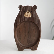 Lade das Bild in den Galerie-Viewer, Handmade Little Bear Wood Dinner Plate - airlando