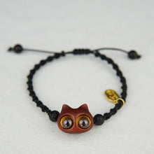 Charger l'image dans la galerie, Handmade Cute Wood Cat Bracelet - airlando