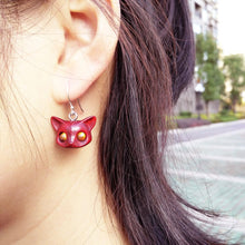 Lade das Bild in den Galerie-Viewer, Handmade Wood Fox Silver Earrings - airlando