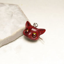 Lade das Bild in den Galerie-Viewer, Handmade Wood Fox Silver Earrings - airlando