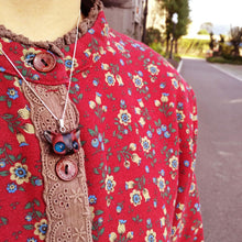 Lade das Bild in den Galerie-Viewer, Handmade Cute Wood Fox Pendant Necklace - airlando