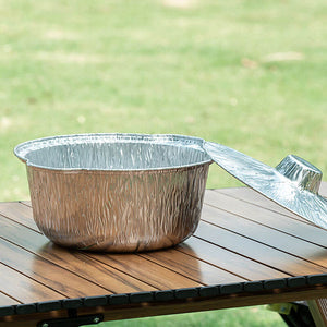 Disposable Tinfoil Pan with Lid