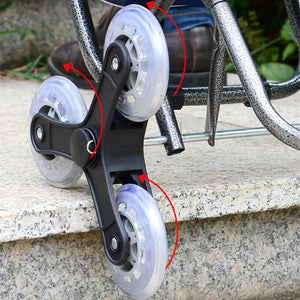 Chariot de courses pliable avec siège