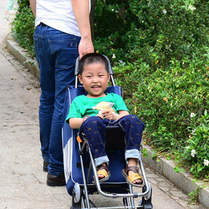 Chariot de courses pliable avec siège