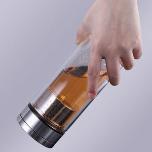Magentic Tea Infuser Glass Bottle
