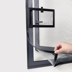 Magnetischer Fensterschutz mit kleinem Fenster