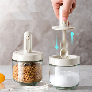 Retractable Spoon Seasoning Bottle (2 PCS)