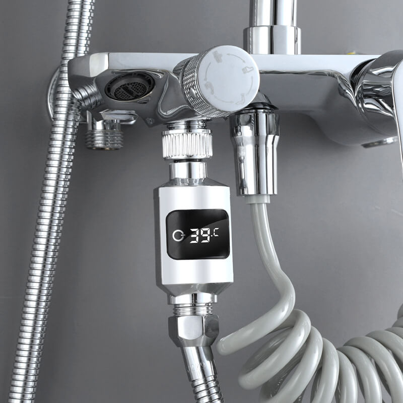 Thermomètre à affichage numérique pour la douche