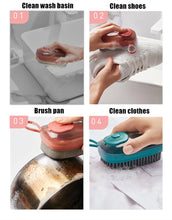 Load image into Gallery viewer, Soap Dispensing Palm Brush - airlando
