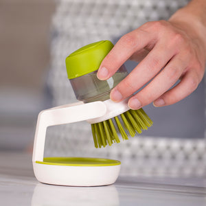 Soap Dispensing Palm Dishwashing Brush - airlando