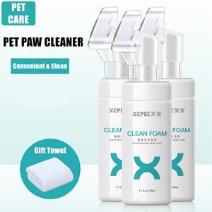 No-Rinse Waterless Shampoo Pet Paw Cleaner Grooming Brush - airlando