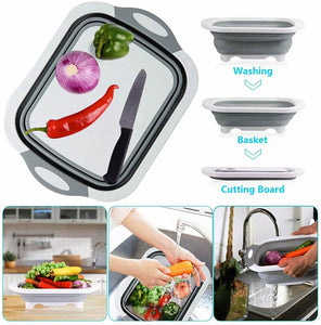 Collapsible Cutting Board Dish Tub - airlando