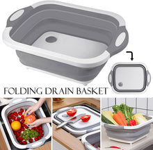 Load image into Gallery viewer, Collapsible Cutting Board Dish Tub - airlando
