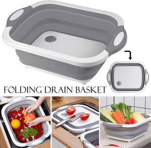 Collapsible Cutting Board Dish Tub - airlando