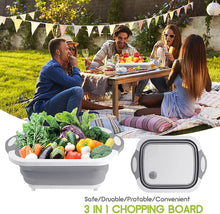 Load image into Gallery viewer, Collapsible Cutting Board Dish Tub - airlando
