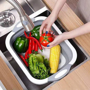 Collapsible Cutting Board Dish Tub - airlando