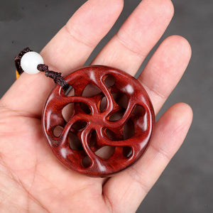 Handmade Rosewood Hollowed Pendant - airlando