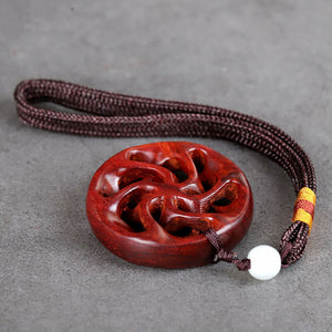 Handmade Rosewood Hollowed Pendant - airlando