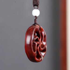 Handmade Rosewood Hollowed Pendant - airlando