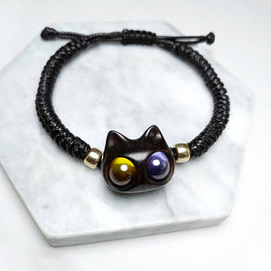 Handmade Wood Cat Bracelet - airlando