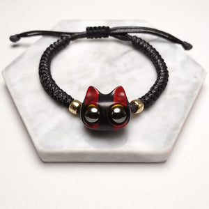 Handmade Wood Cat Bracelet - airlando