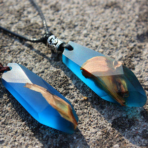 Ocean Heart Resin Pendant Necklace - airlando