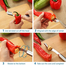 Charger l&#39;image dans la galerie, Stainless Steel Pepper Corer - airlando
