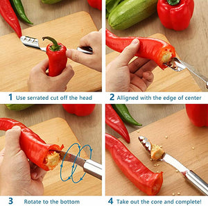 Stainless Steel Pepper Corer - airlando