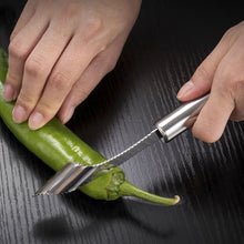 Charger l&#39;image dans la galerie, Stainless Steel Pepper Corer - airlando
