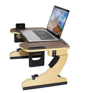 Wood Adjustable Folding Computer Desk - airlando