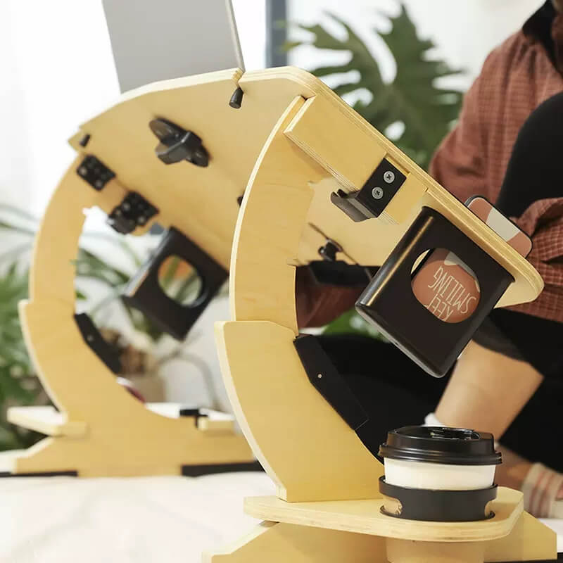 Wood Adjustable Folding Computer Desk – airlando