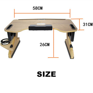 Wood Adjustable Folding Computer Desk - airlando