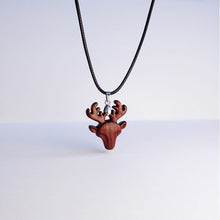 Load image into Gallery viewer, Wood Elk Pendant Necklace - airlando
