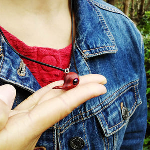 Wood Whale Pendant Necklace - airlando