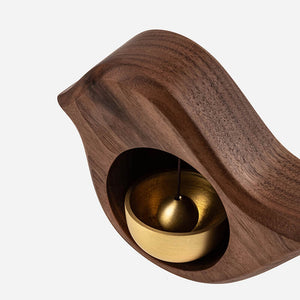 Handmade Black Walnut Bird Doorbell - airlando