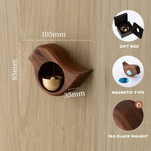 Handmade Black Walnut Bird Doorbell - airlando