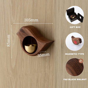 Handmade Black Walnut Bird Doorbell - airlando