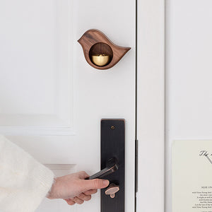 Handmade Black Walnut Bird Doorbell - airlando