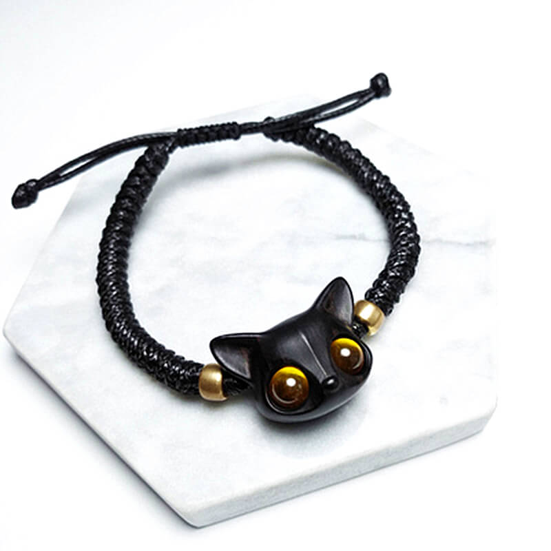 Handmade Cute Wood Fox Bracelet - airlando