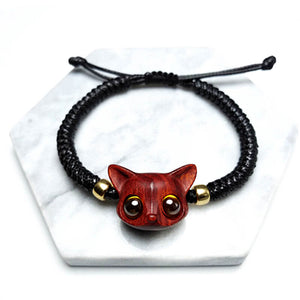 Handmade Cute Wood Fox Bracelet - airlando