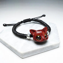 Load image into Gallery viewer, Handmade Cute Wood Fox Bracelet - airlando
