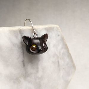 Handmade Wood Fox Silver Earrings - airlando