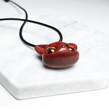 Load image into Gallery viewer, Handmade Cute Wood Fox Pendant Necklace - airlando
